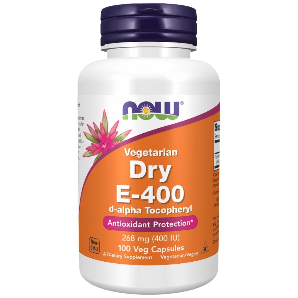 Vitamina E-400 D-alfa Tocopheryl | Vegetariano secco - 100 capsule