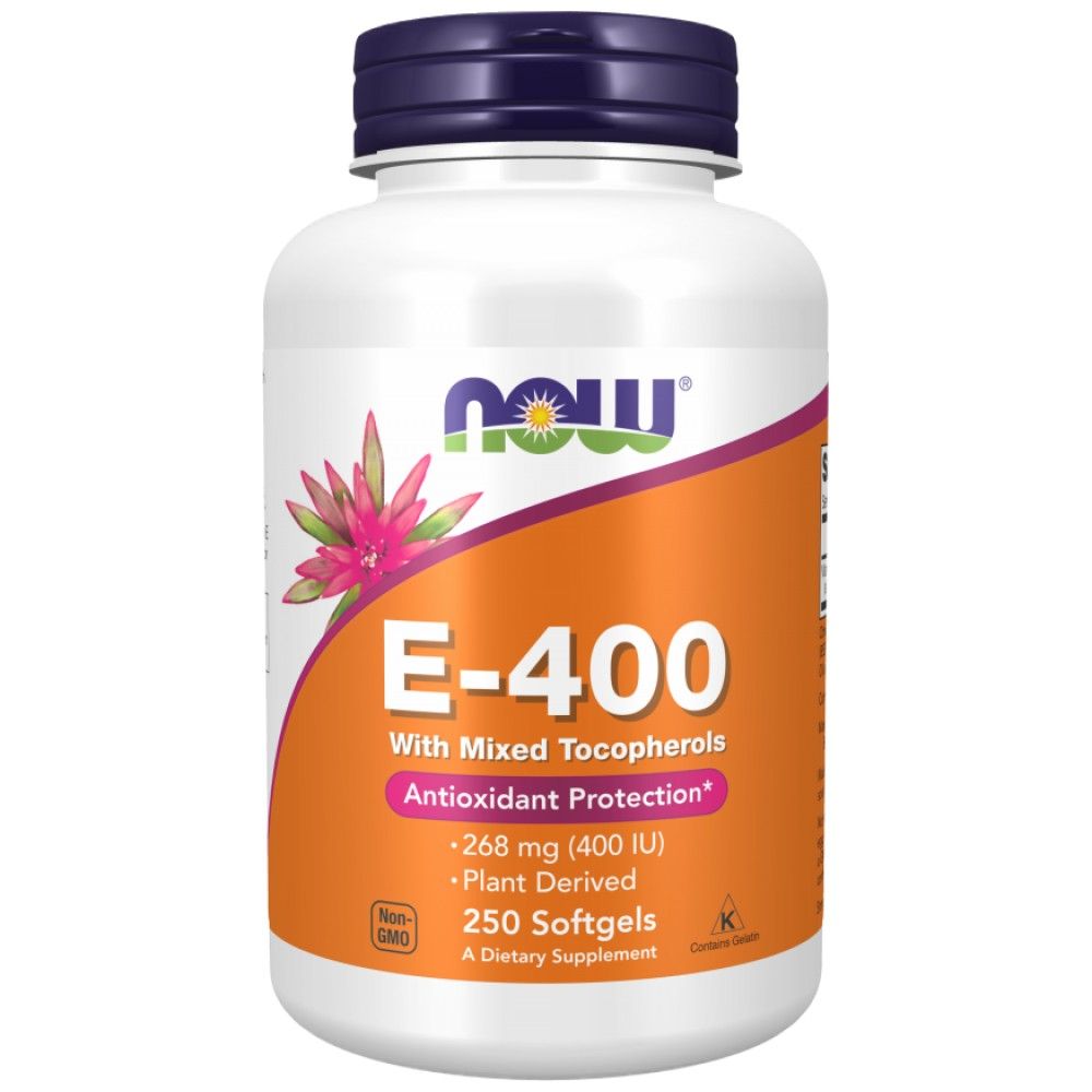 Vitamina E-400 IU D-Alpha-250 capsule gel