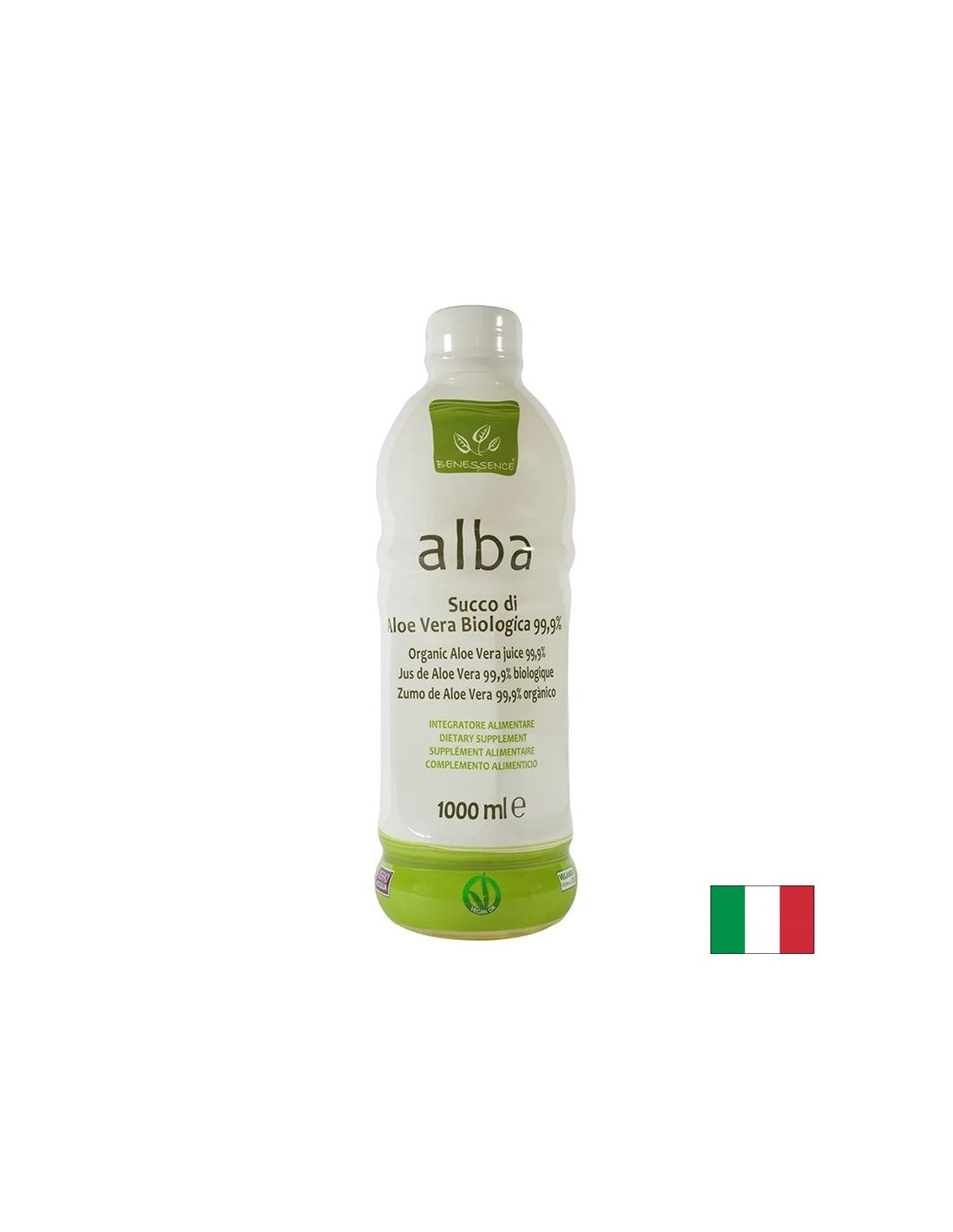 Aloe vera (succo di foglie intere) – Immunità e digestione, 1 litro, 20 dosi
