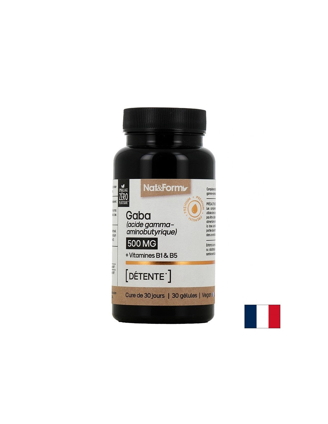 Stress e buon umore - GABA + Vitamina B1 e acido pantotenico, 30 capsule