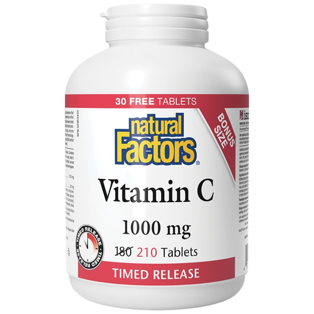 Vitamina C 1000 mg | Rilascio a tempo - 210 compresse