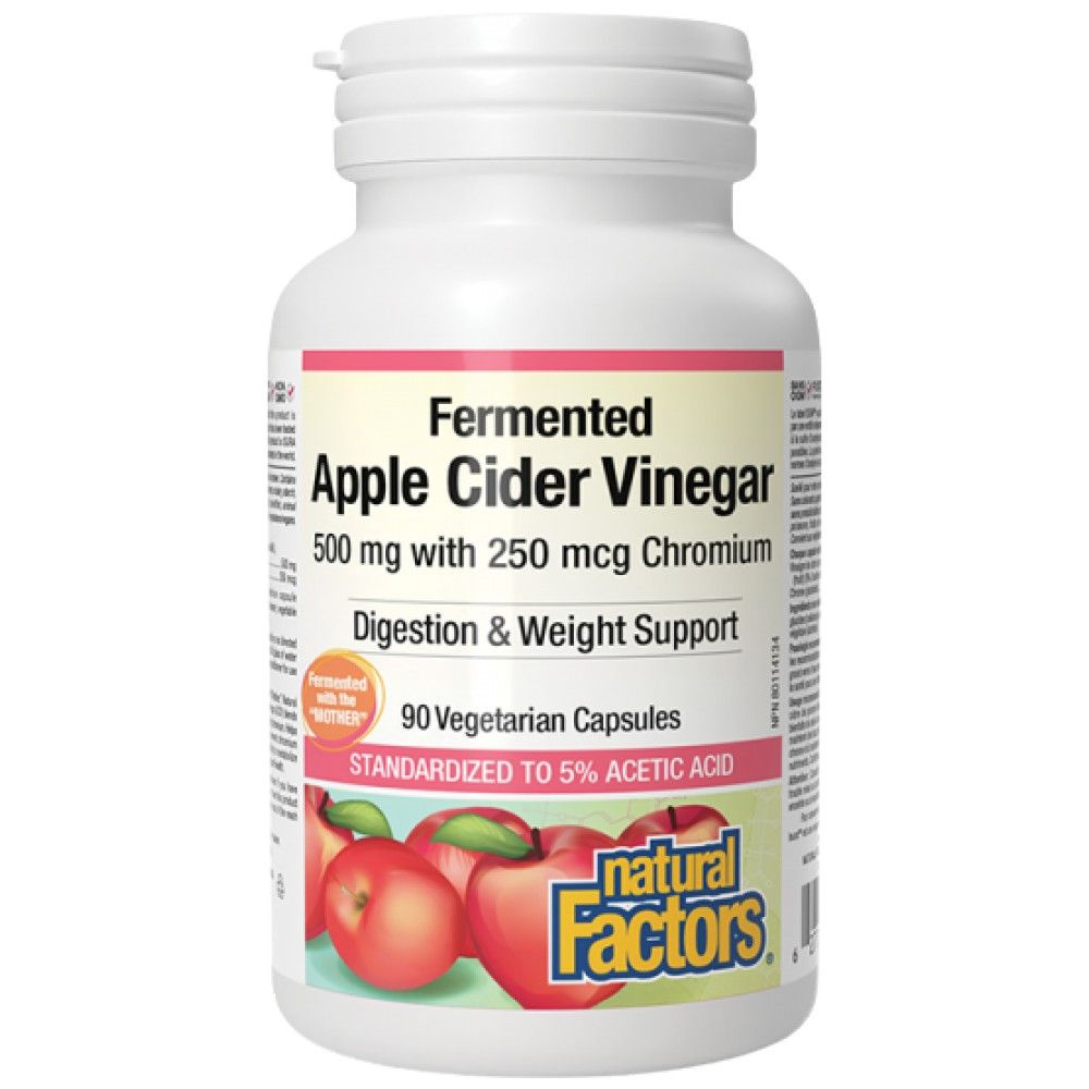 Aceto di mele fermentato aceto 500 mg | Plus Chromium 250 McG - 90 capsule