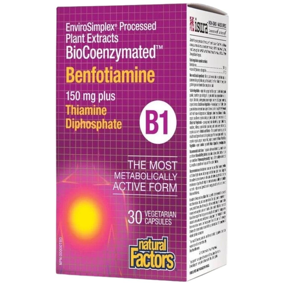 Benfotiamine 150 mg | Biocoenzymated ™ - 30 capsule