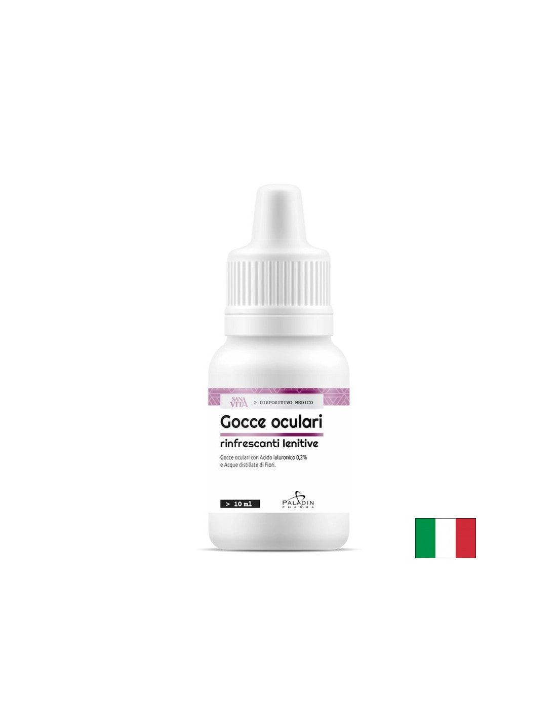 Collirio idratante con acido ialuronico (quando si usano lenti a contatto), 10 ml