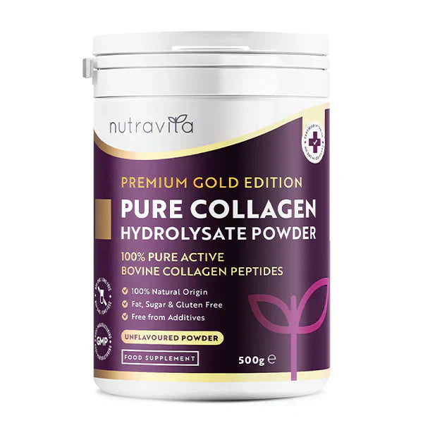 Polvere di collagene bovino puro al 100% 20000 mg Peptan® 500 g, (25/50 dosi)