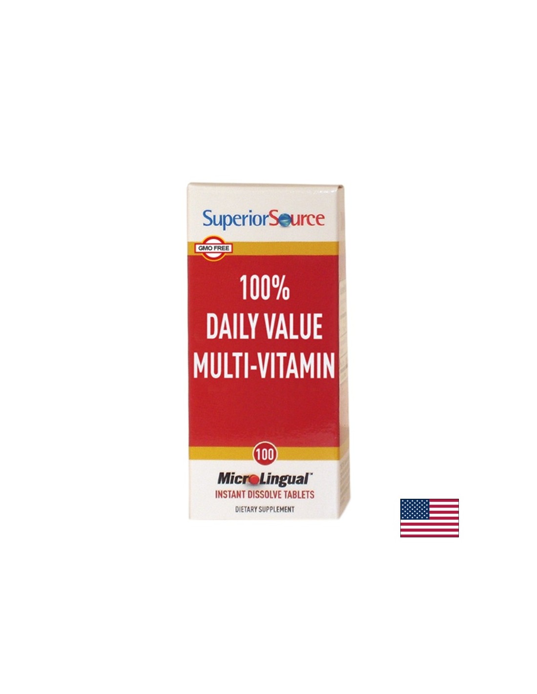 Multivitaminici - Multivitaminico al 100% del valore giornaliero, 100 compresse sublinguali <tc>Superior Source</tc>