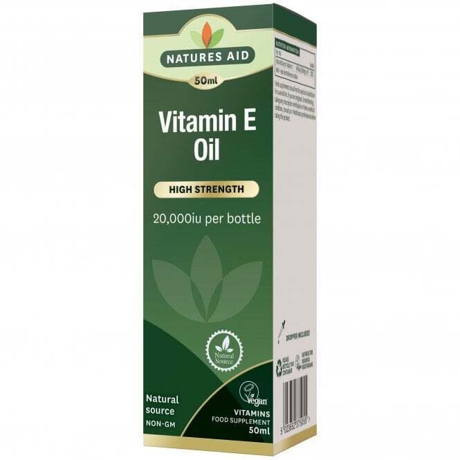 Liquido di vitamina E naturale (olio di vitamina E naturale al 100%) 20.000 UI 50 ml NaturesAid