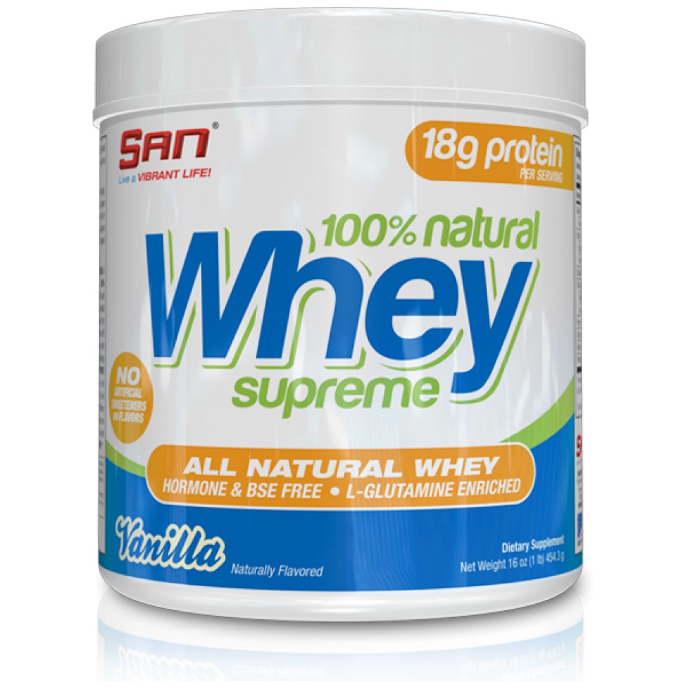 Siero di latte naturale al 100% Supreme 454 grammi