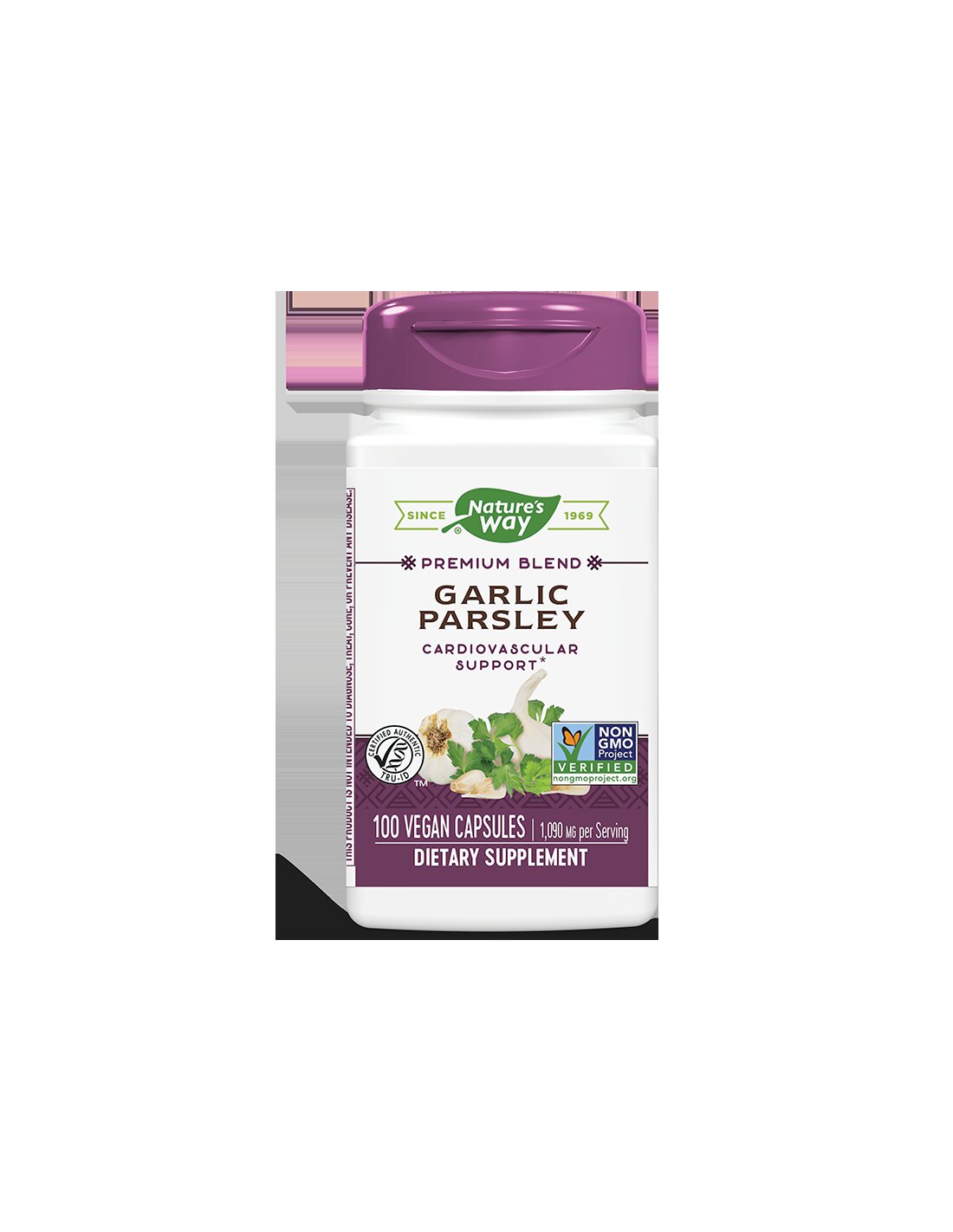 Per un cuore sano - Formula premium con estratti di aglio e prezzemolo, 100 capsule