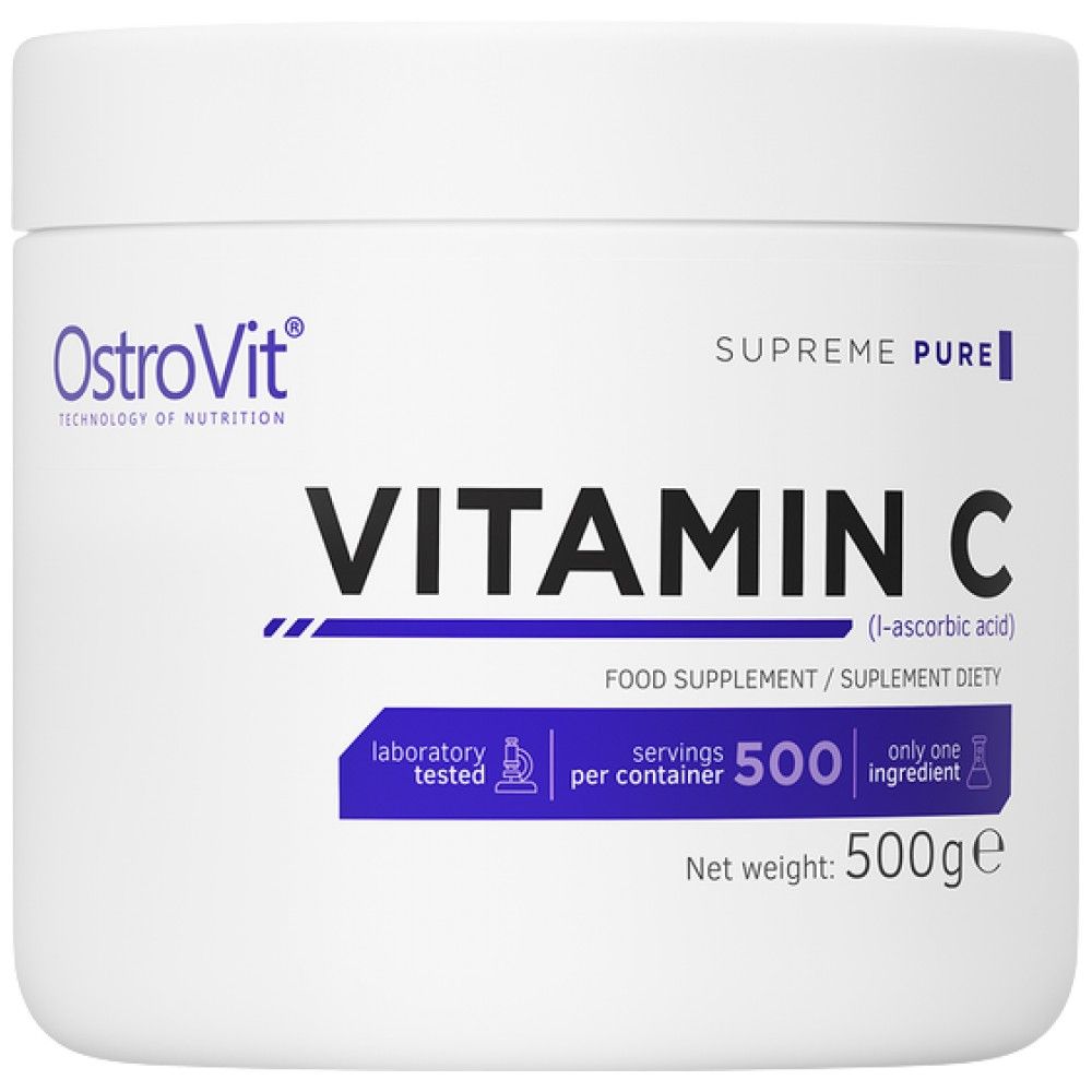 Polvere di vitamina C al 100% - 500 grammi