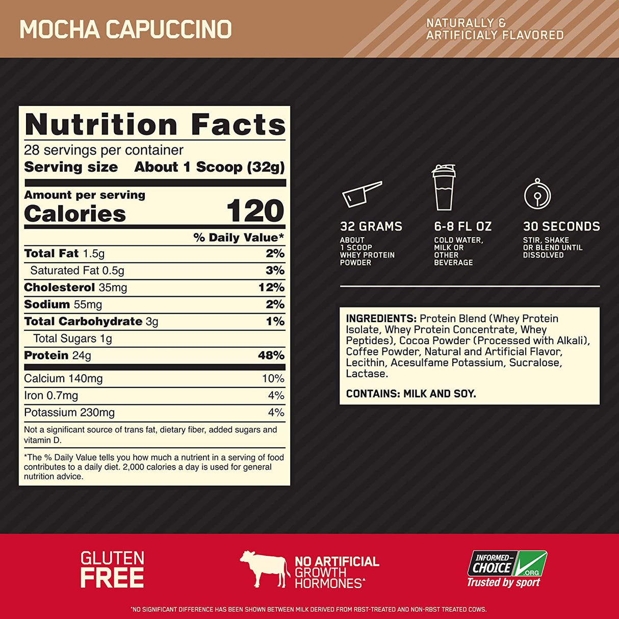 100% siero di latte Gold Standard - 0,908 kg