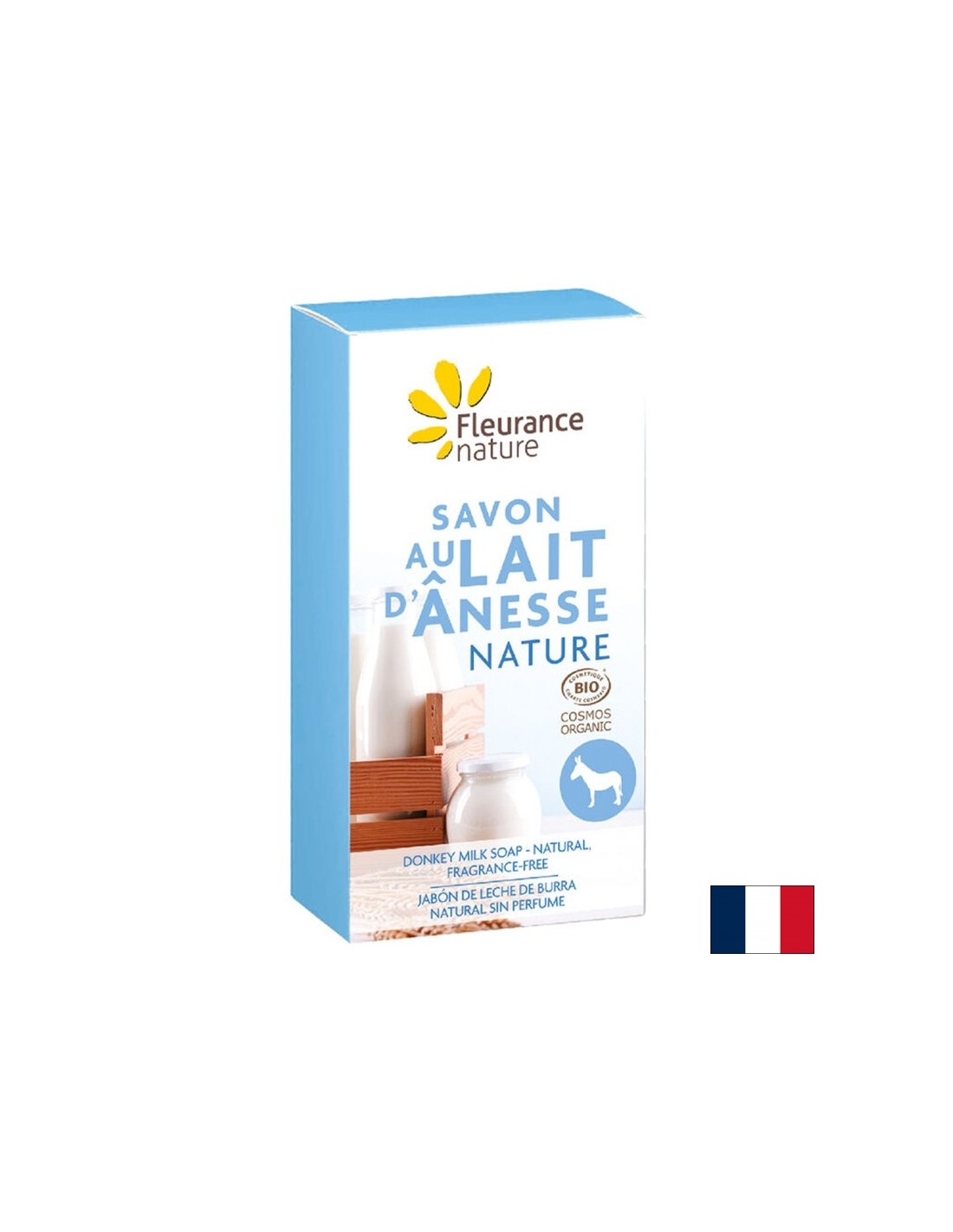 Sapone al latte d'asina, 100 g Fleurance Nature