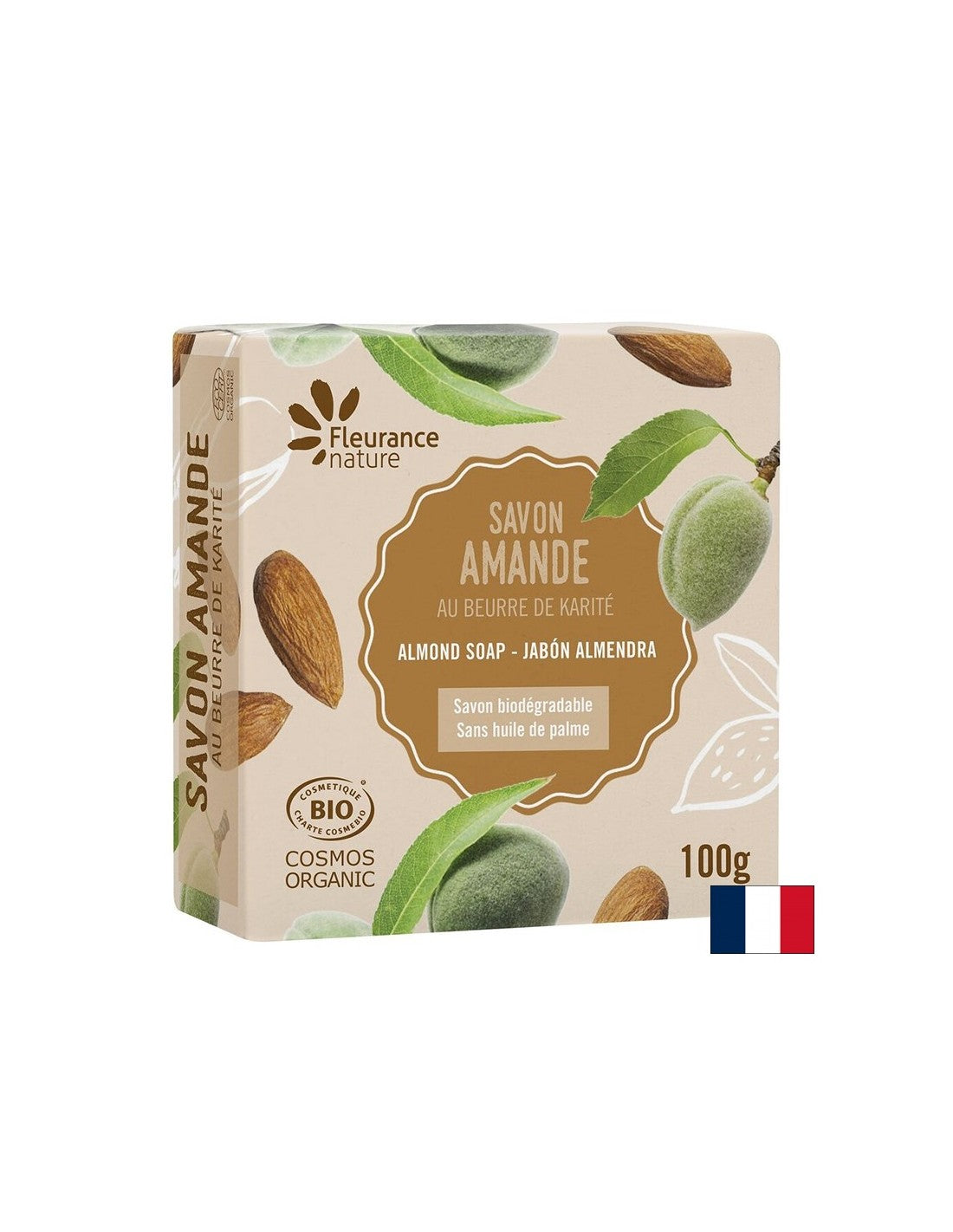 Sapone alla mandorla, 100 g Fleurance Nature