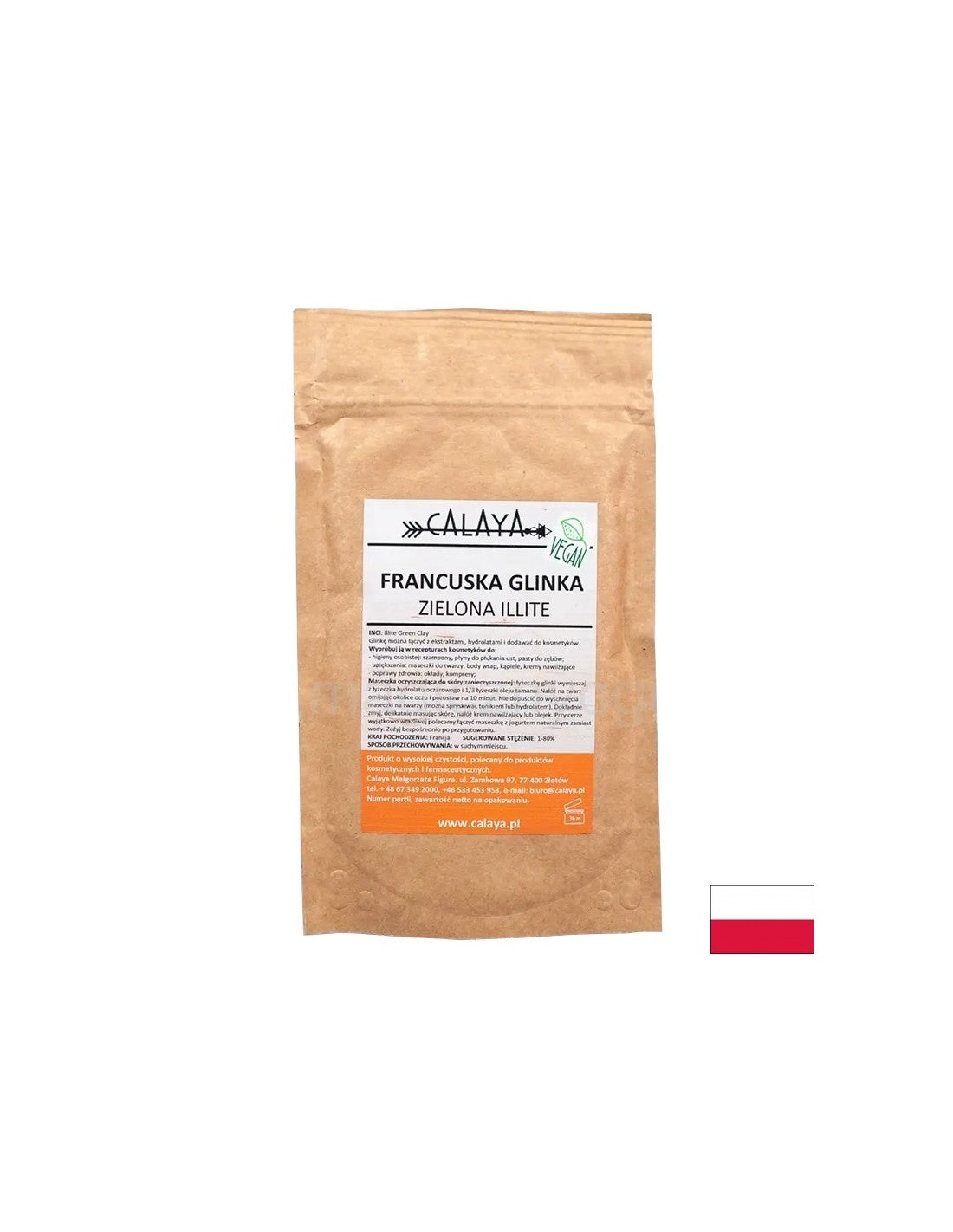 Argilla verde francese Illite, 100 g