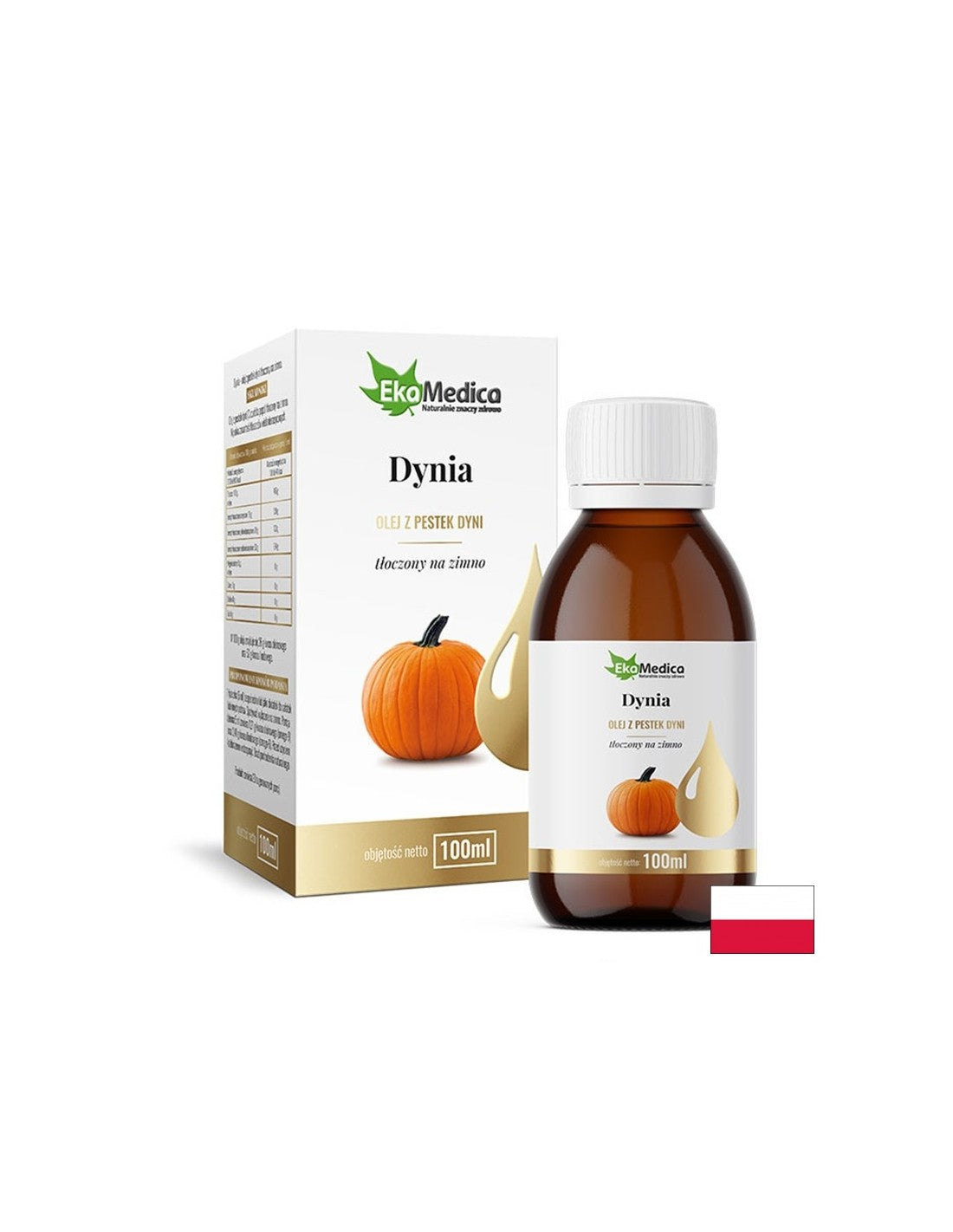 Olio di semi di zucca (spremuto a freddo), 100 ml