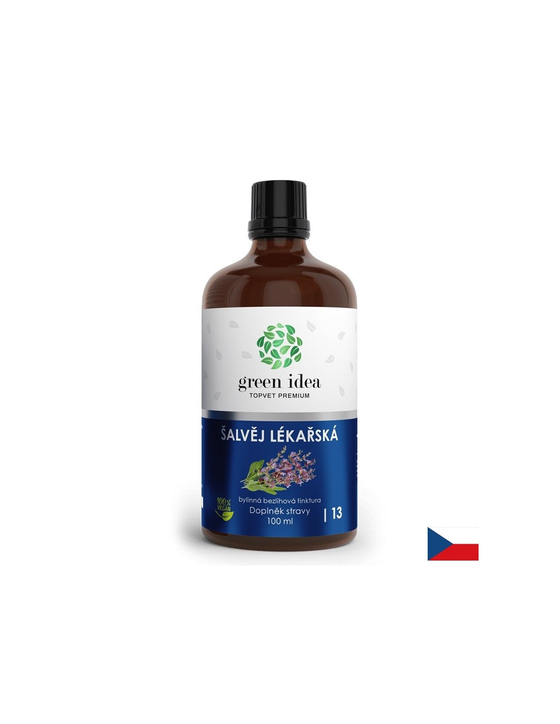 Contro la sudorazione indesiderata e la menopausa - Salvia (salvia), tintura (analcolica), 100 ml