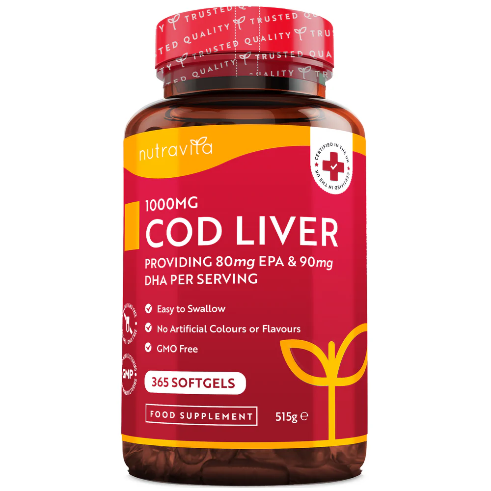 Olio di fegato di merluzzo 1000 mg – 365 capsule molli