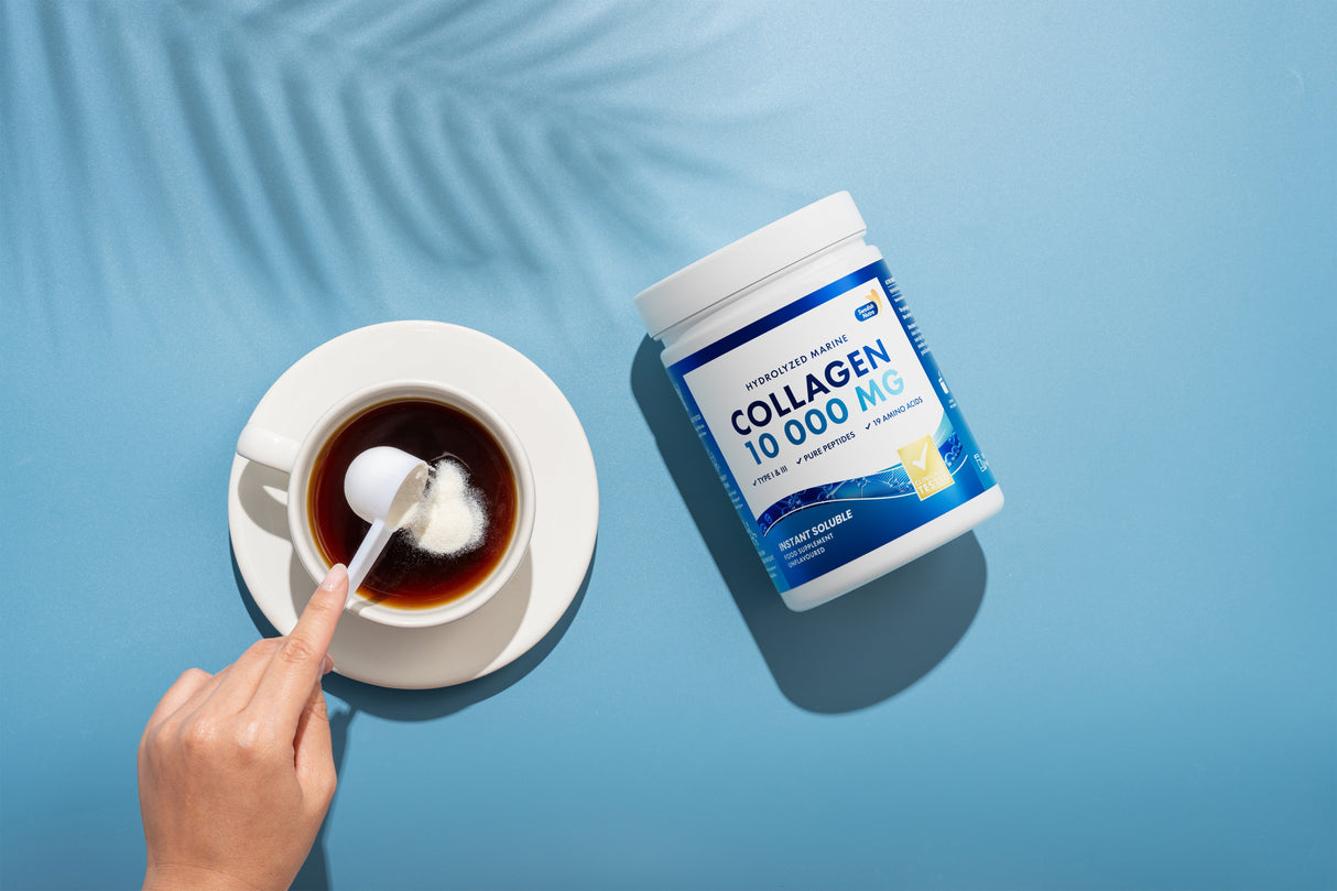 Polvere di collagene di pesce 10000 mg Peptide puro 300 g