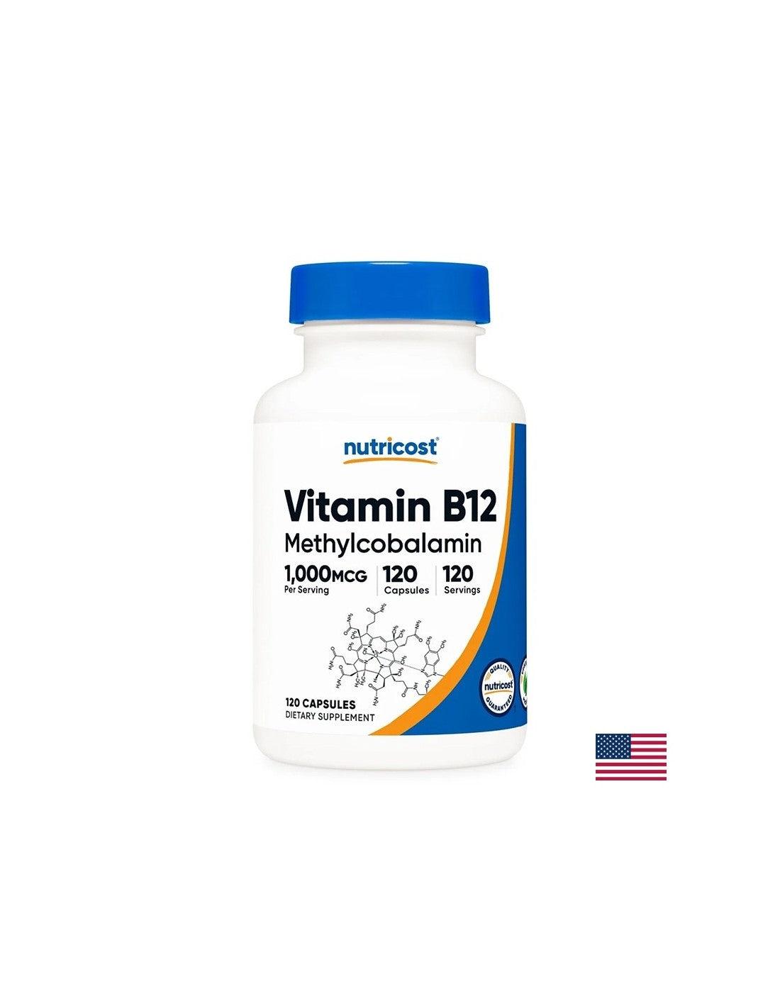 Sistema cardiovascolare ed energia cellulare - Vitamina B12 (metilcobalamina), 1000 µg x 120 capsule