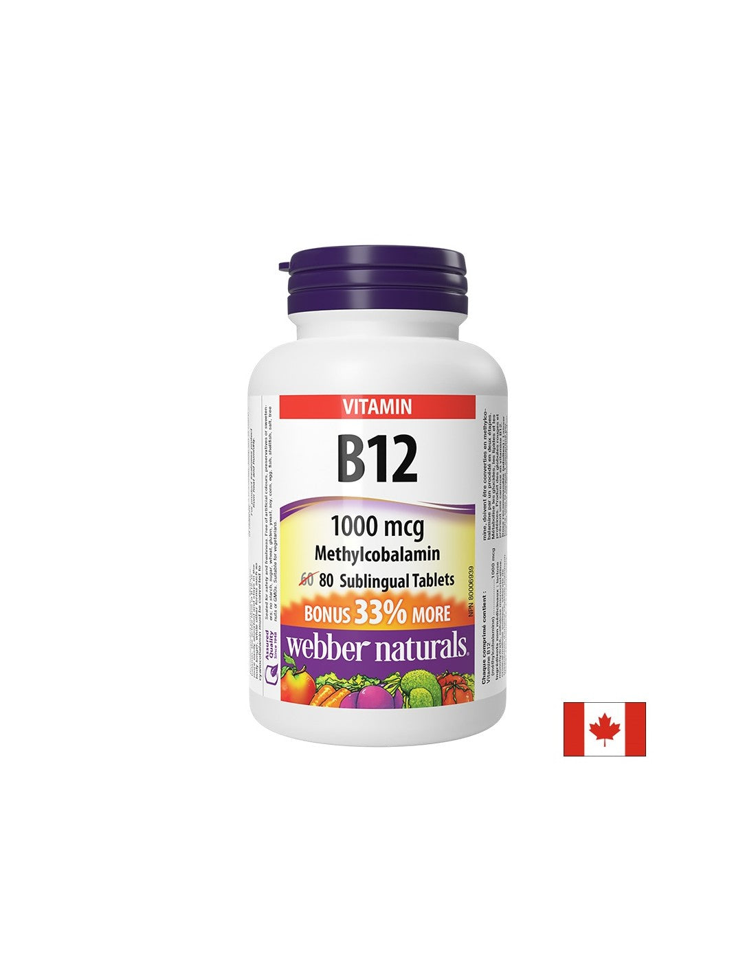 Sistema Nervoso ed Energia - Vitamina B12 (metilcobalamina), 1000 µg x 80 compresse sublinguali