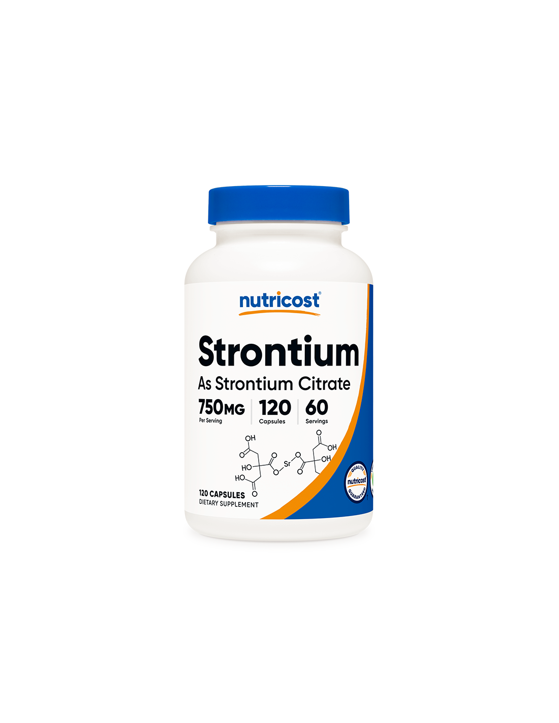 Ossa e articolazioni - Stronzio (citrato), 120 capsule <tc>Nutricost</tc>