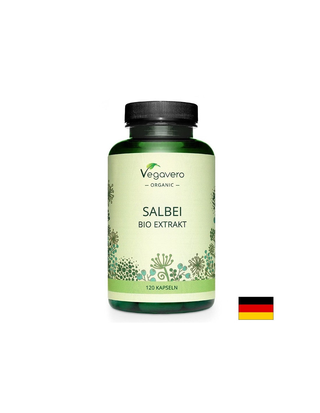 Sistema nervoso e cognitivo - Salvia (Salvia), 120 capsule <tc>Vegavero</tc>