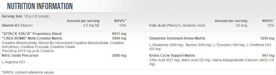 Attacco 2,0 0,320 kg