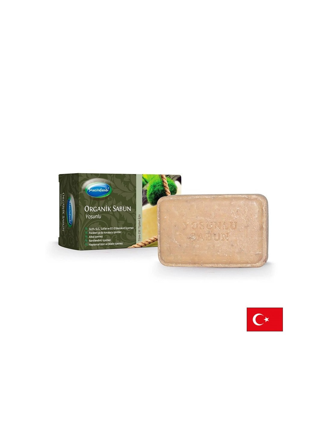 Sapone all'olio d'oliva e spirulina (capelli e pelle) - Pulizia profonda e freschezza, 125 g