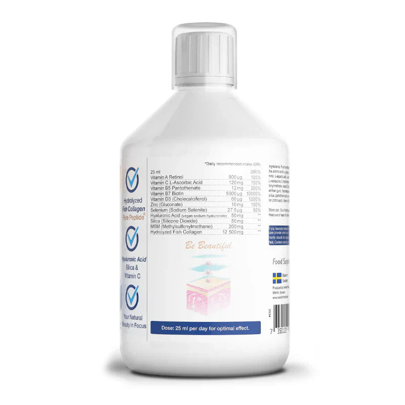 Collagene di pesce 12500 mg Gold Retinol 500 ml <tc>Swedish Nutra</tc>