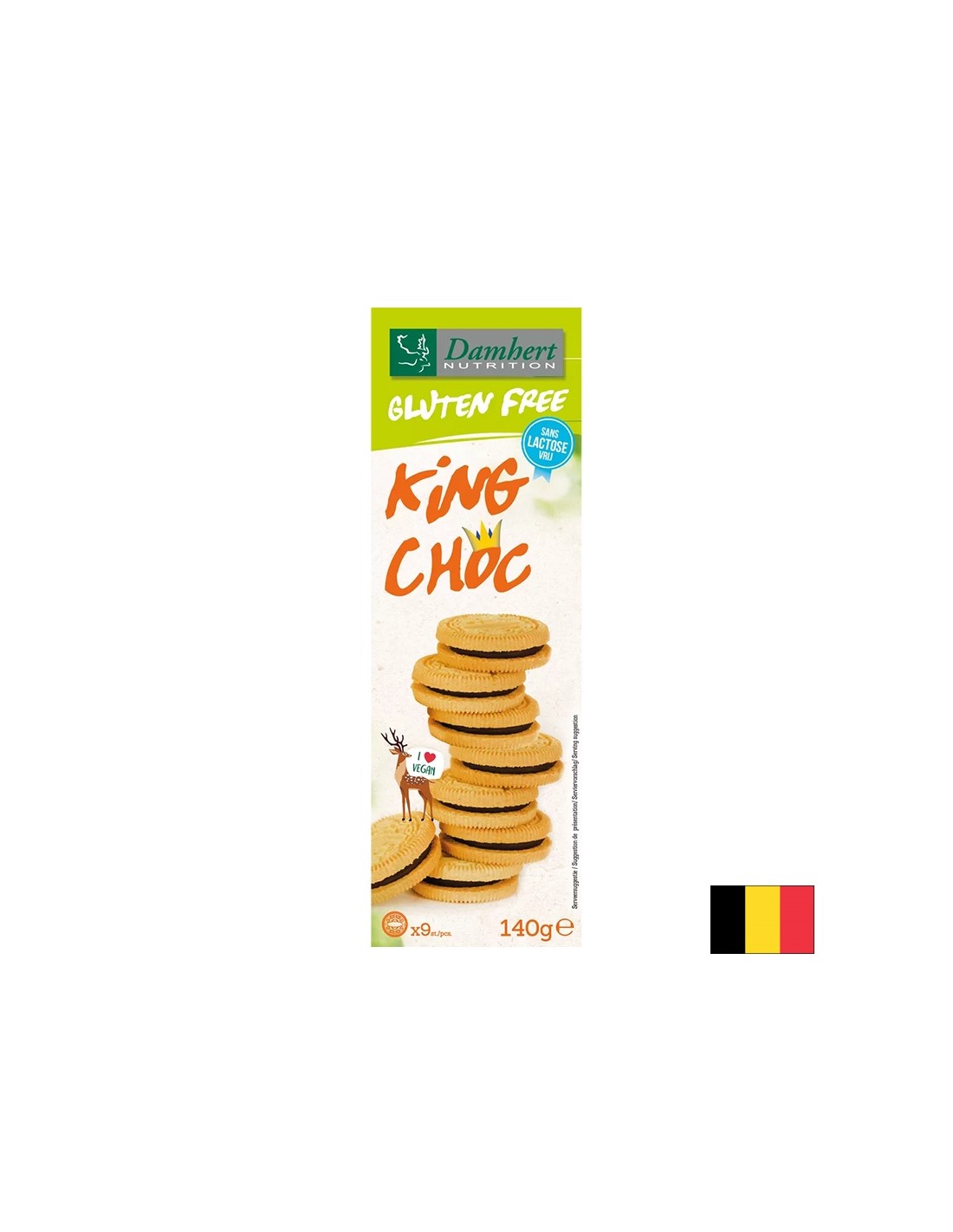 Biscotti senza glutine con crema al cioccolato, 140 g