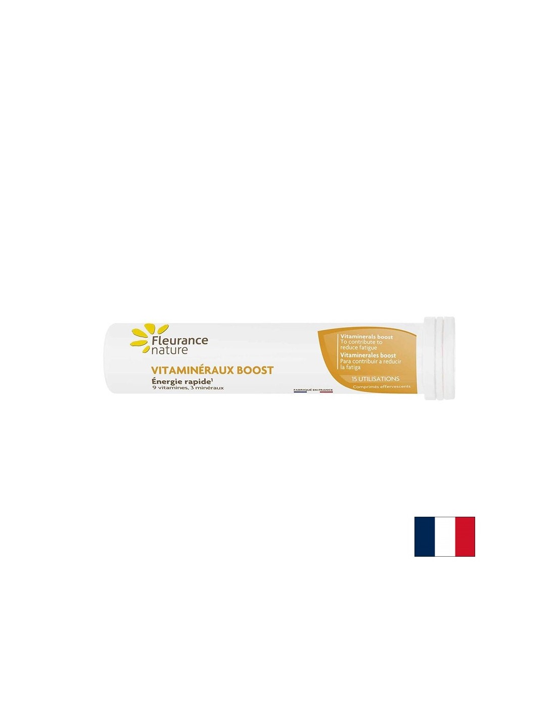Complesso di vitamine e minerali per tono ed energia, 15 compresse effervescenti al gusto di frutti tropicali