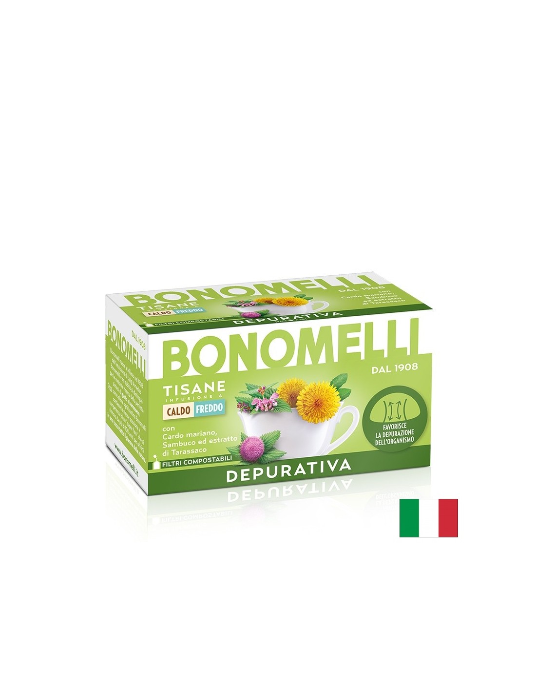 Tisana Purificante – Drenaggio e Salute Metabolica, 16 bustine