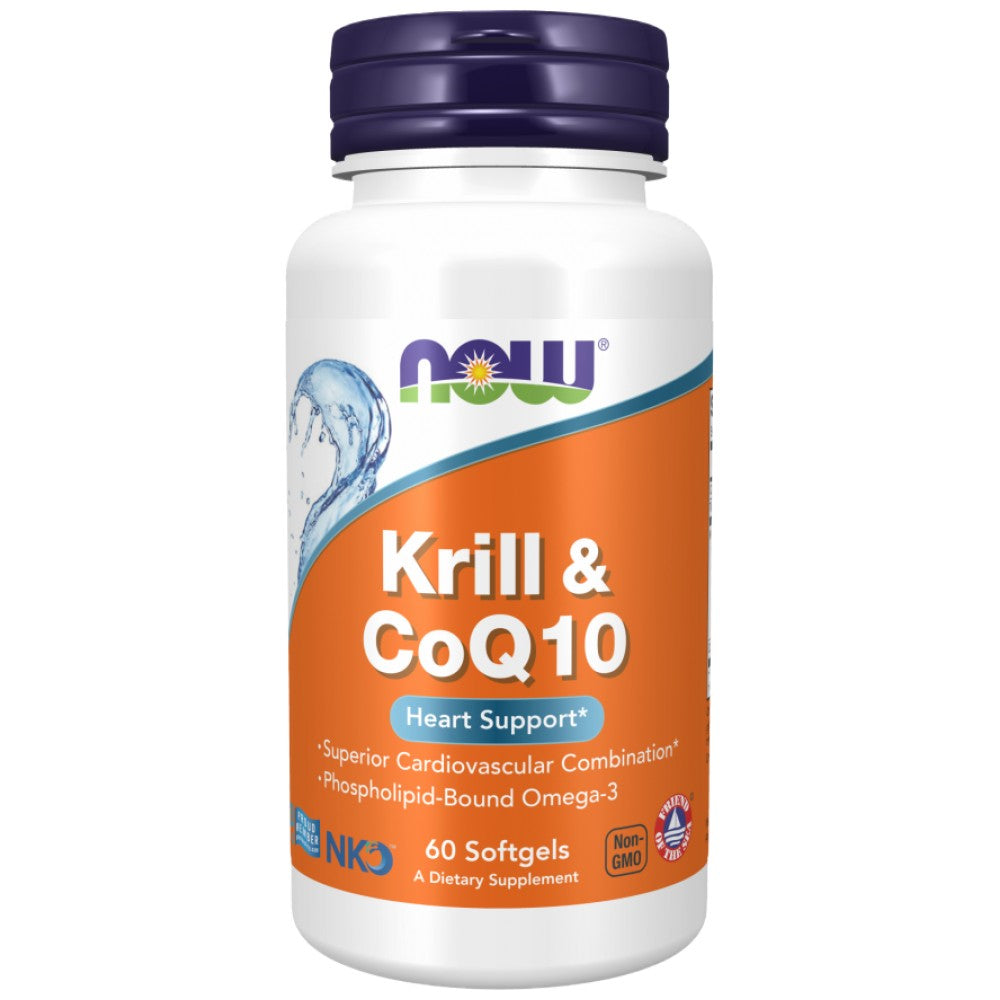 Krill & Coq10 | Combinazione cardiovascolare superiore - 60 capsule in gel