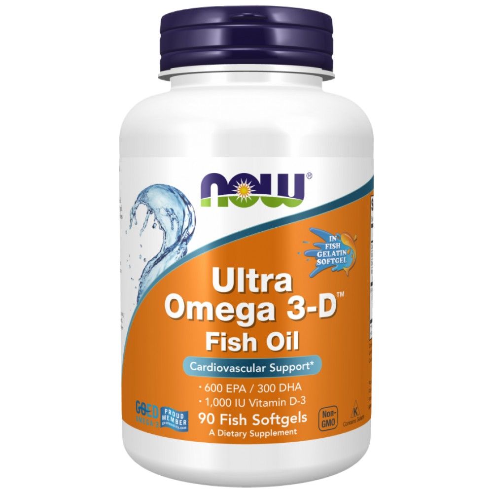 Ultra Omega 3-D con vitamina D-3-90 capsule gel