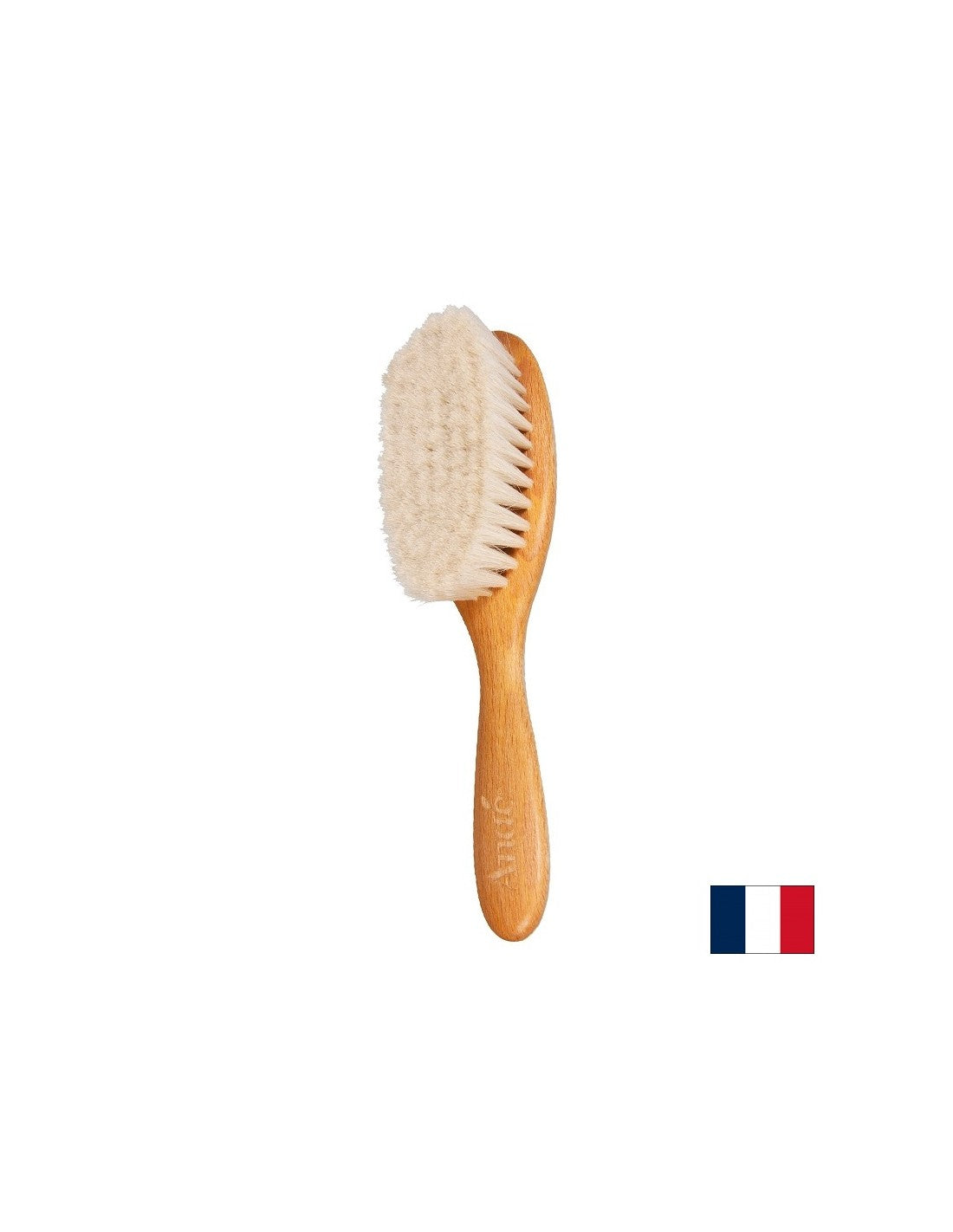 Spazzola in legno morbida per peli di bambini, 18 cm, 1 pz.