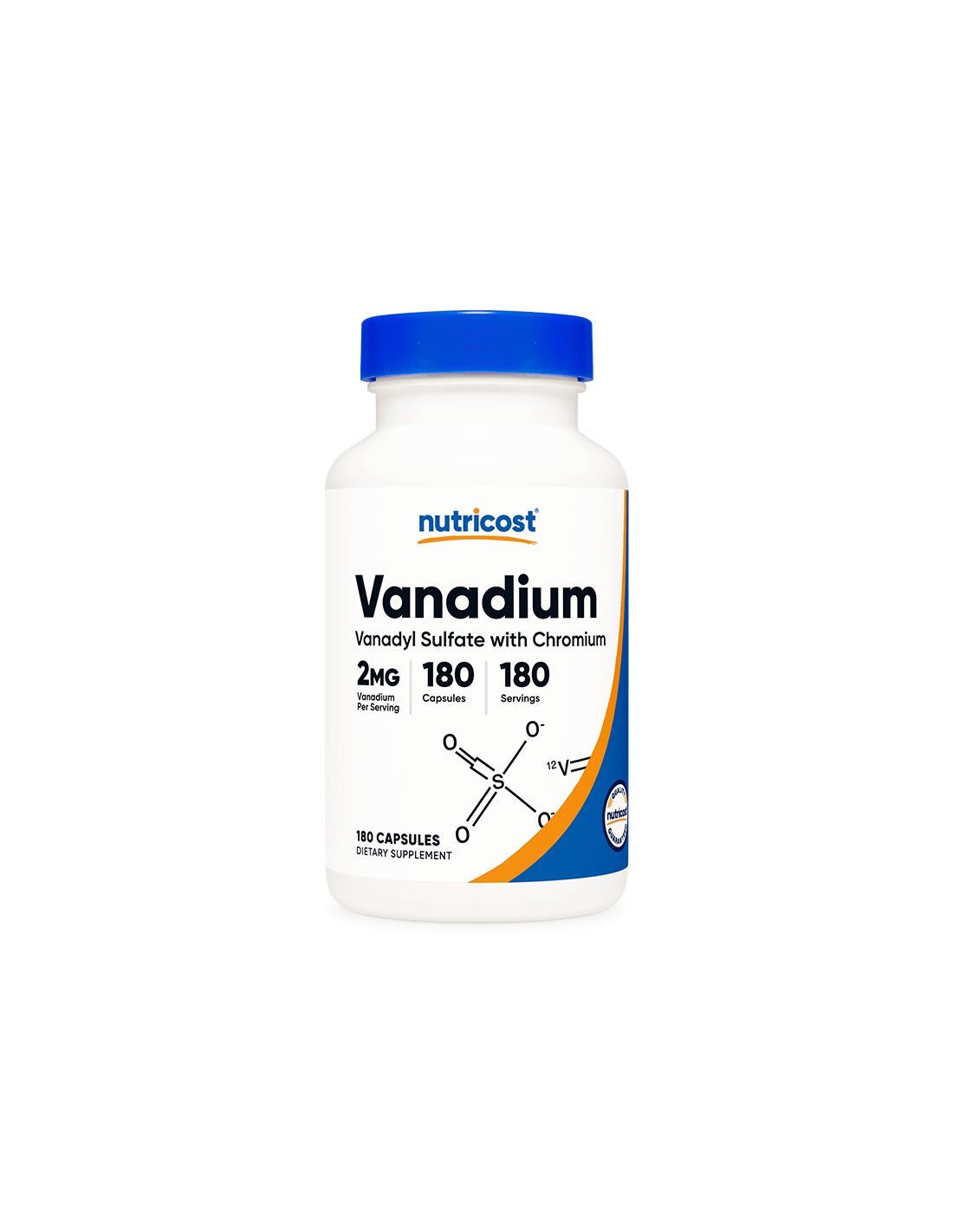 Diabete Cardiovascolare - Vanadio Più Cromo <tc>Nutricost</tc> 180 capsule