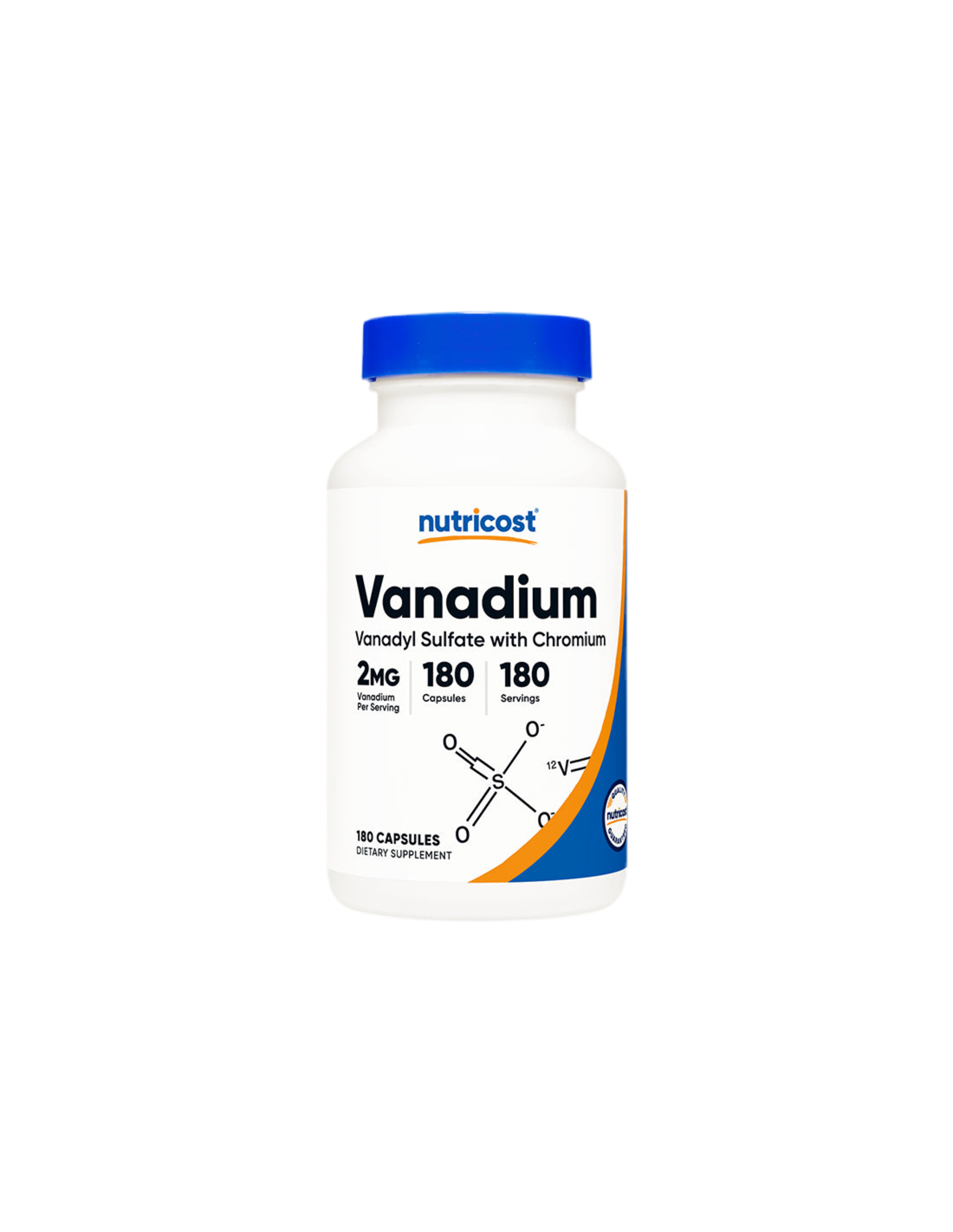 Diabete Cardiovascolare - Vanadio Più Cromo <tc>Nutricost</tc> 180 capsule