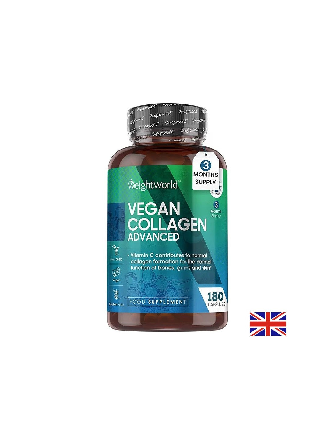 Pelle bella, articolazioni sane - Collagene vegano, 180 capsule - Collagene vegano