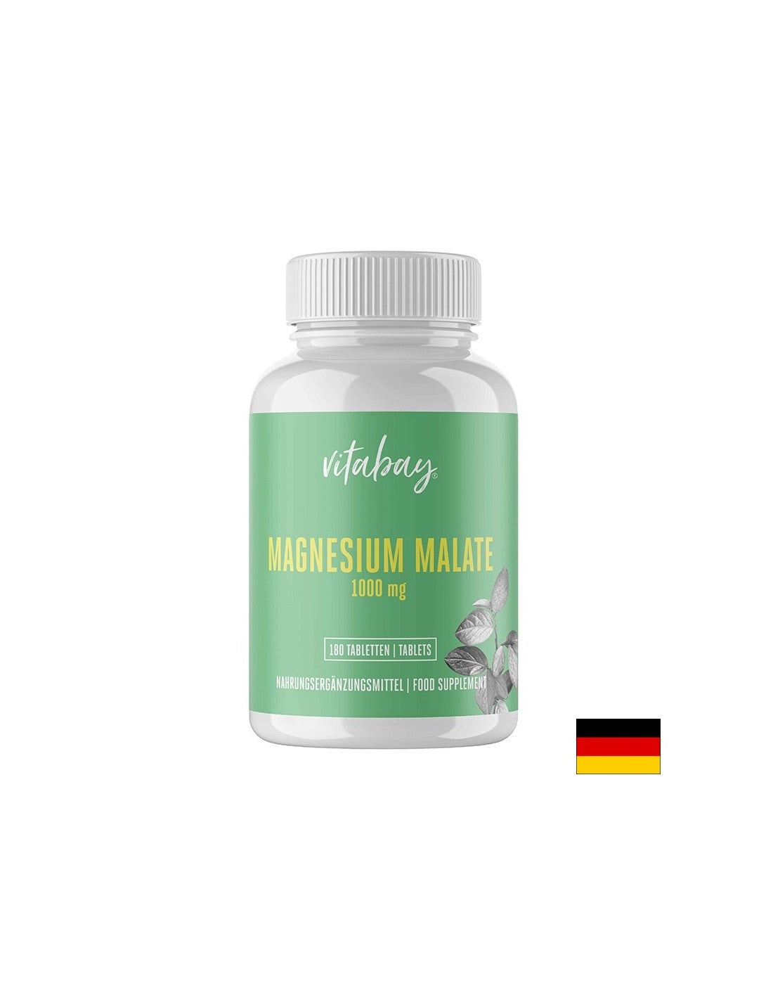 Magnesio (malato) - sistema nervoso e muscolare, 180 compresse <tc>Vitabay</tc>