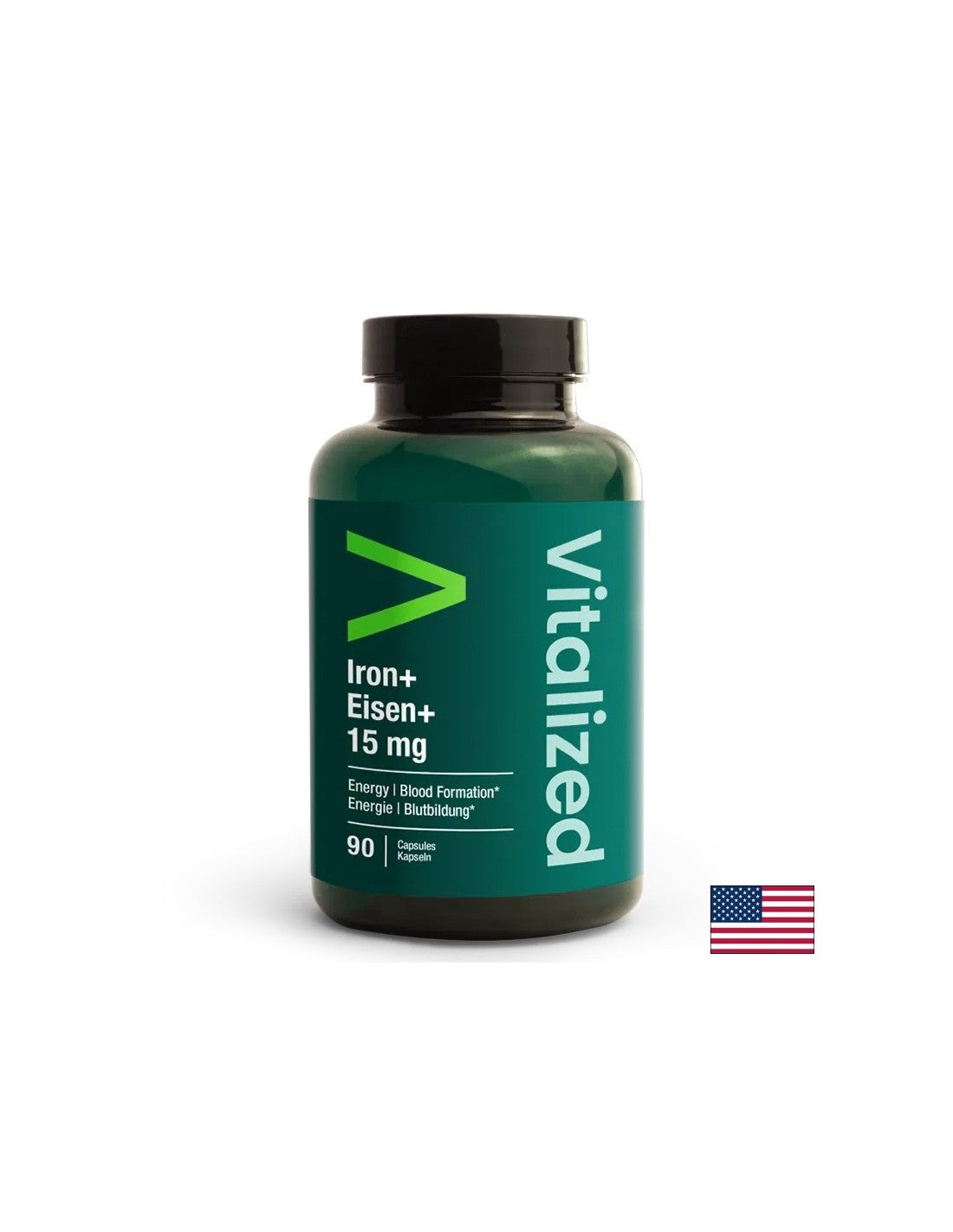 Anemia - Ferro + Vitamina C, B2 e Rame Ferro+, 90 capsule
