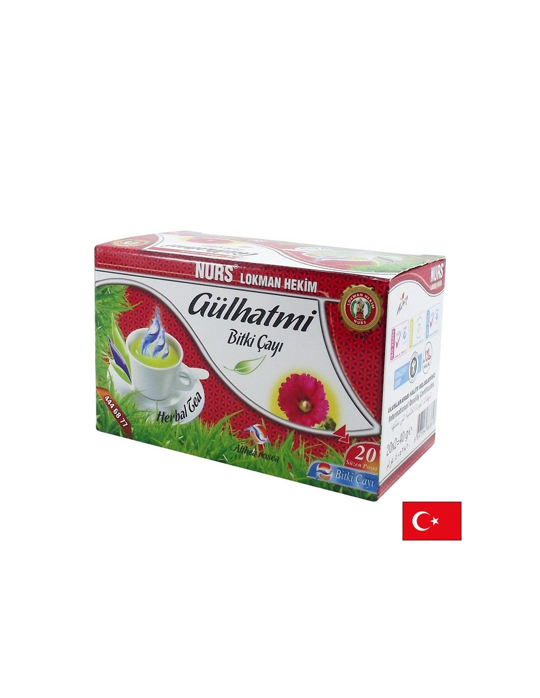 Tisana "Rosa Malva" - per tosse e mal di gola, 20 sacchetti filtro
