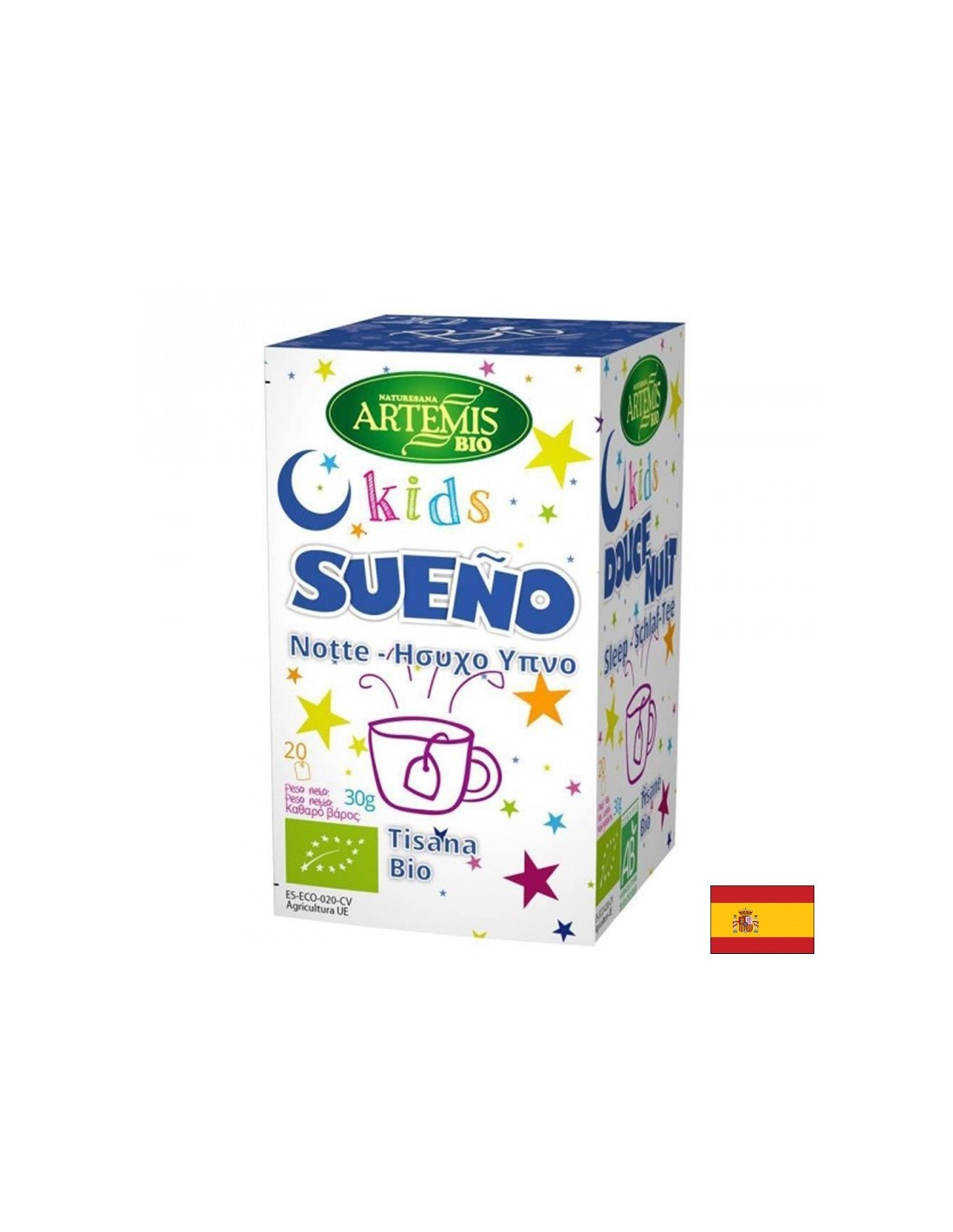 Tisana per il sonno tranquillo dei bambini Bio, 20 bustine filtro x 30 g