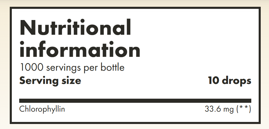 Clorofilla Alpha Foods Germania (50 ml)