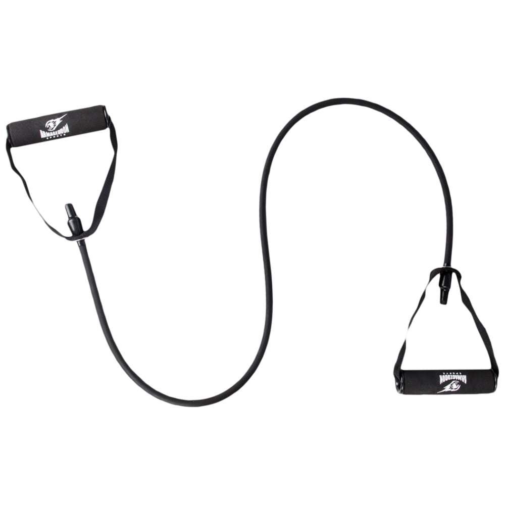 Banda di fitness con impugnature - 20 kg (nero)/fascia fitness con impugnature - 20 kg