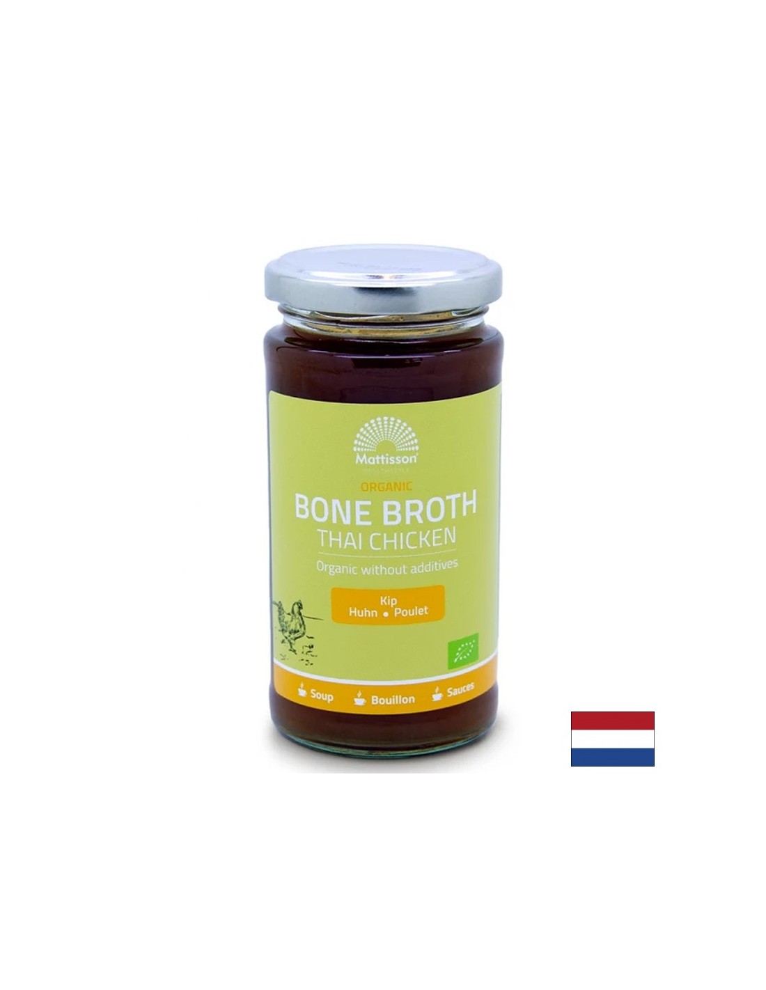 Brodo di ossa di pollo - Supporto articolare e digestivo, biologico, 240 ml