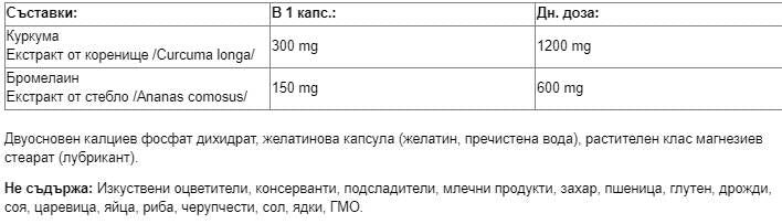 Curcuma e bromelain - 90 capsule