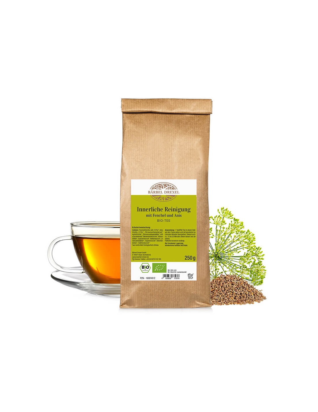 Tè biologico disintossicante - Profumo di erbe per la pulizia del corpo, 250 g