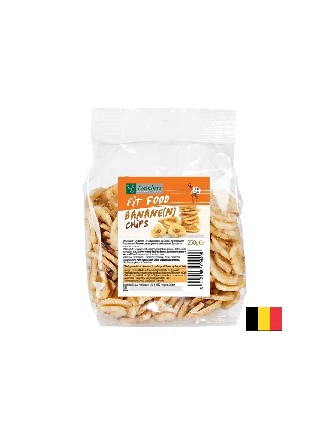 Chips di banana secca, 250 g