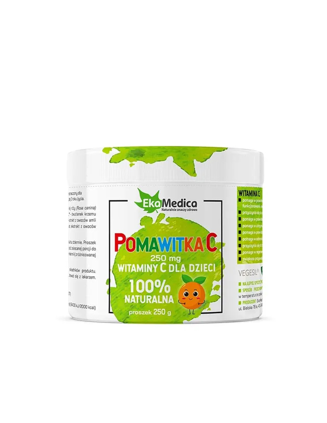 Immunità - Vitamina C per bambini, 250 mg x 250 g polvere