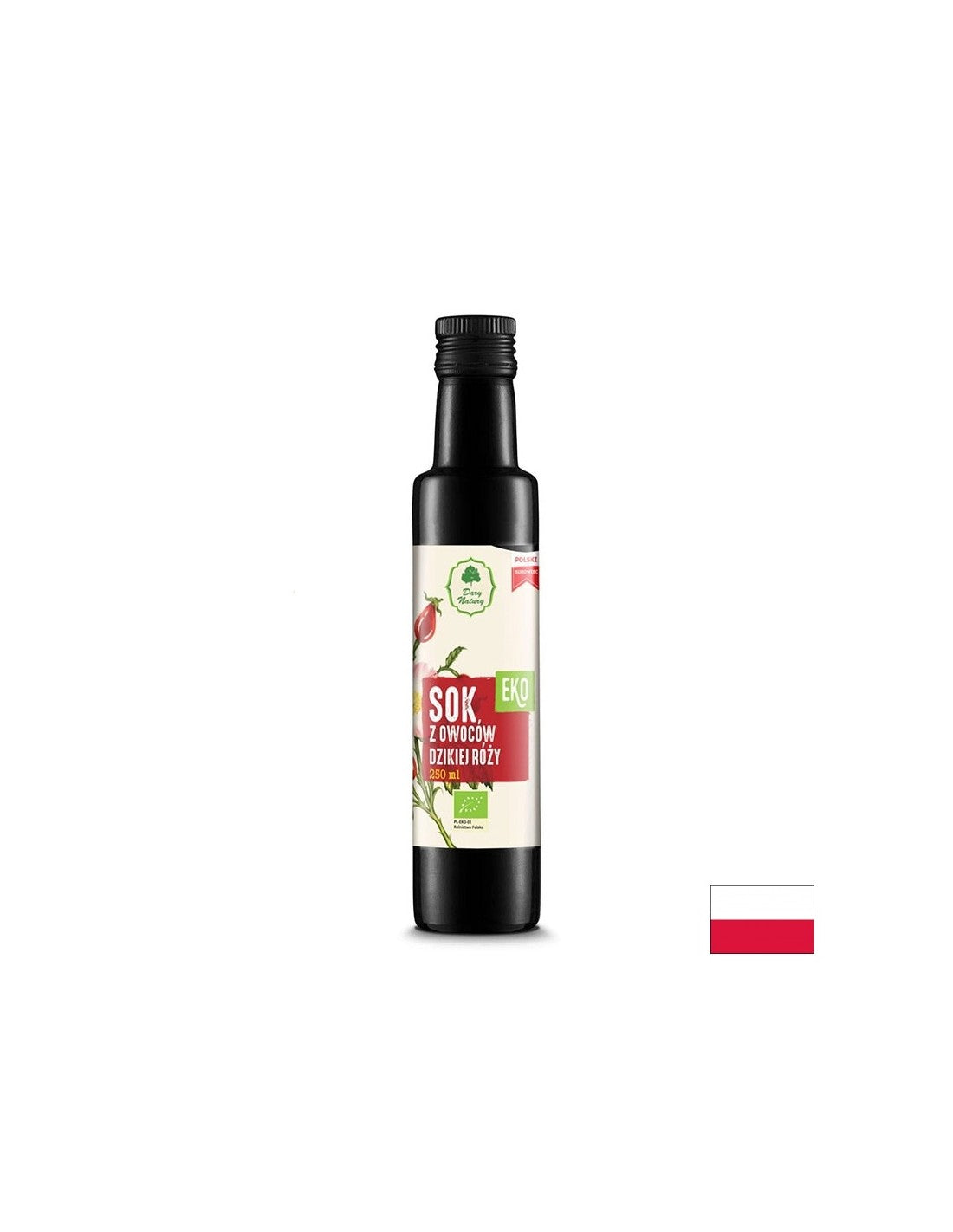 Succo di rosa canina biologico da aggiungere a bevande e pasti - Salute immunitaria, cardiovascolare e metabolica, 250 ml